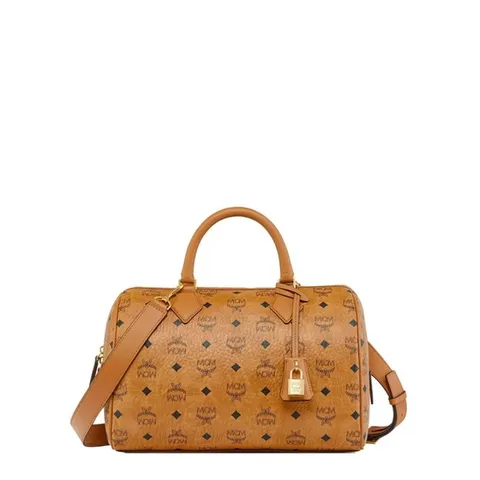 엠씨엠 여성 브라운 카메라 백 MWBESEA02CO