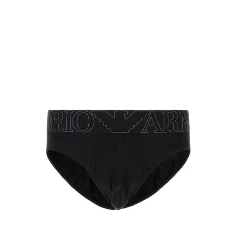 엠포리오 아르마니 남성 블랙 Stretch 면 삼각팬티 EM000229AF14978 UC001