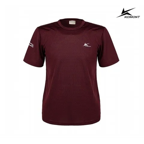 (코몽트) 코몽트 남성 기능성 에어쿨 반팔 티셔츠 와인