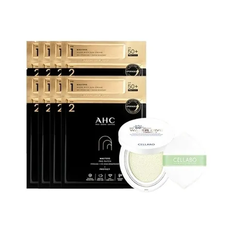 (AHC) AHC 마스터즈 선패치 2스텝 (선크림 1.5ml) x 8회분   셀라보 선쿠션 시즌2 23g_21562400_587795