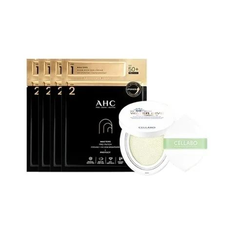 (AHC) AHC 마스터즈 선패치 2스텝 (선크림 1.5ml) x 4회분   셀라보 선쿠션 시즌2 23g_21562398_587795