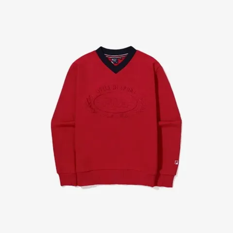 (휠라) 휠라긴팔티 GQT FS2POG3362F-DRD 테니스 브이넥 맨투맨