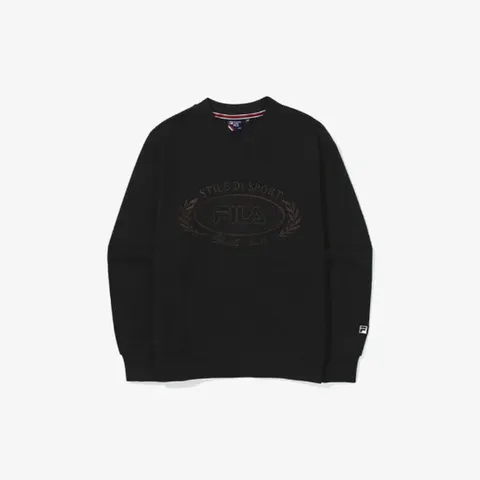 (휠라) 휠라긴팔티 GQT FS2POG3362F-BLK 테니스 브이넥 맨투맨