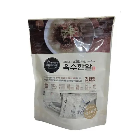 [자연정선] 해통령 육수한알 진한맛 100g  3개