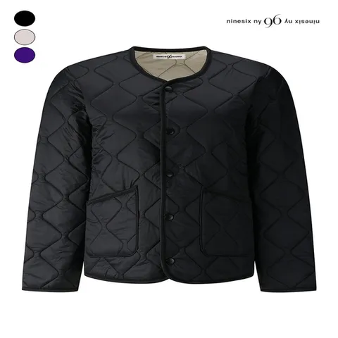 (나인식스뉴욕) 다이아 퀼팅 포켓 경량 패딩 점퍼 (NPBJP001M0)