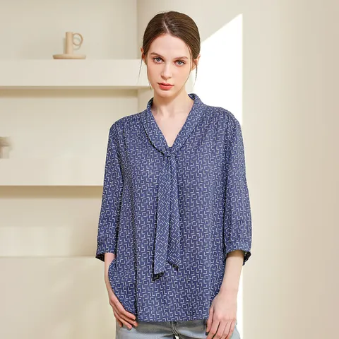 (마담엘레강스) 마담엘레강스 레이나 타이 블라우스 K252BL07