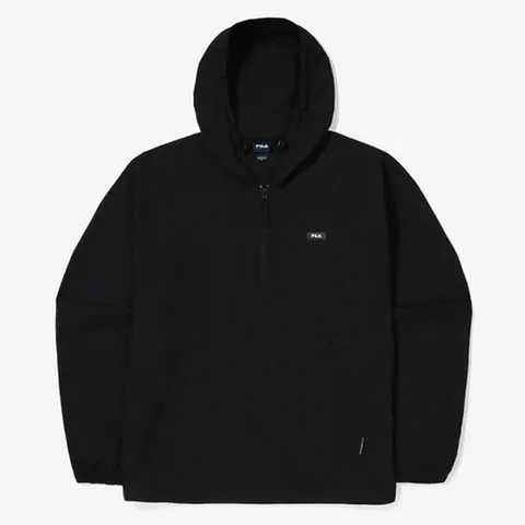 (휠라) 휠라 립스탑 후드 아노락 FS2JKG3102X BLK 바람막이 스포츠