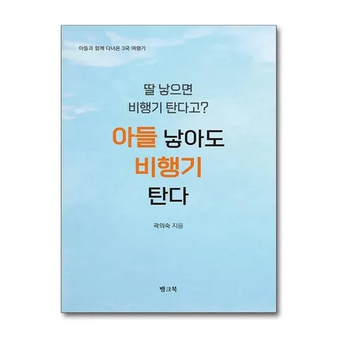 (제이북스) 딸 낳으면 비행기 탄다고 아들 낳아도 비행기 탄다 - 아들과 함께 다