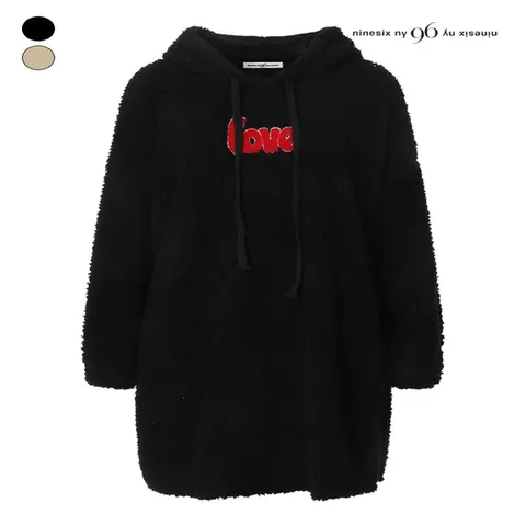 (나인식스뉴욕) 러브 뽀글이 후드 원피스 (NPBOP003M0)