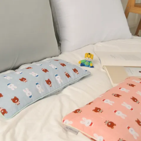 (누리홈) 우리집 곰돌이 목이 편한 아동메밀베개 20x40 / 2color_JJ