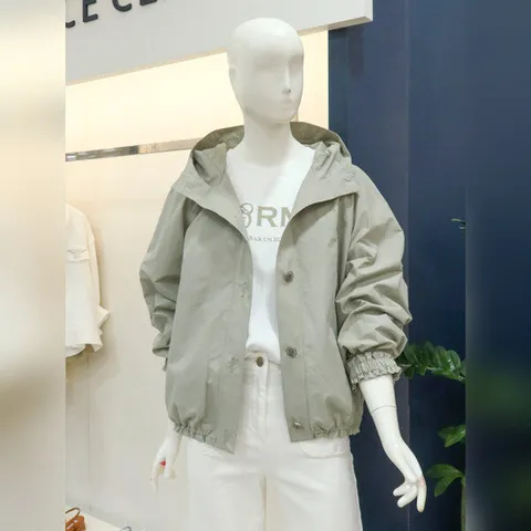 (나이스클랍) 나이스클랍반후드넥 단추포인트 스트링 점퍼(A233PWU703)LK_DG