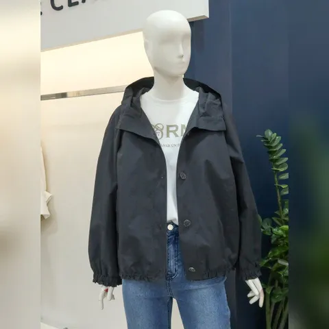 (나이스클랍) 나이스클랍반후드넥 단추포인트 스트링 점퍼(A233PWU703)DG_DG