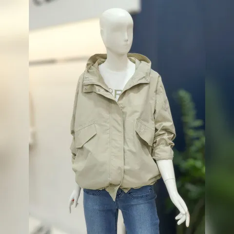 (나이스클랍) 나이스클랍루즈핏 반후드넥 스트링 집업 점퍼(A233PWU702)BE_DG