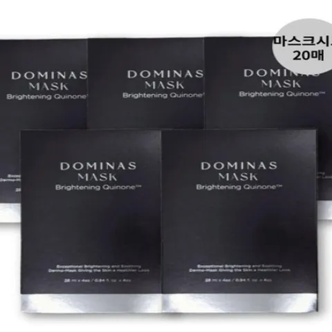 [최신 홈쇼핑 방송상품]태극제약 도미나스 마스크팩 도미나 기 미 주름 관리팩 28ml X20매