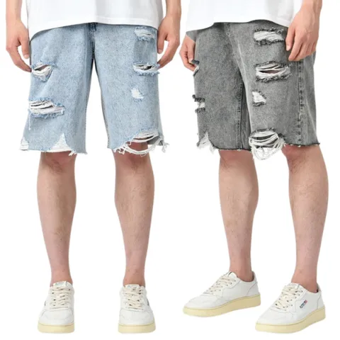 (핫코드) 남자 여름 버뮤다 데님 하프 청 반바지 2컬러 4063