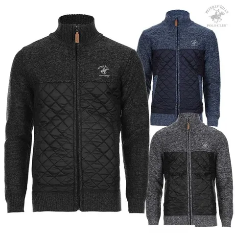 (비버리힐스폴로클럽) 비버리힐스클럽 A40JK131F3 맨 집업 니트_DJ