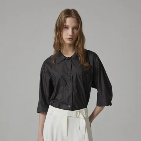 (나이스클랍) 크롭 셔츠 N233MWB703_DG