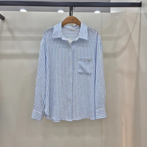 (클라비스) CVYWF2303N/스트라이프오버핏셔츠_JK