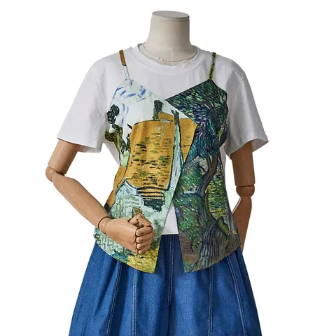 (포커스) 부착 뷔스트에 티셔츠 FM5D3TS3243_JK