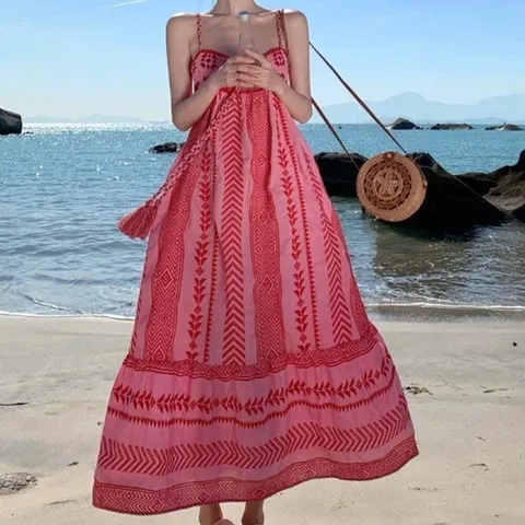 (모노무드) 모노무드 K1220 코코비치 휴양지룩 원피스 롱 보헤미안 동남아 K1