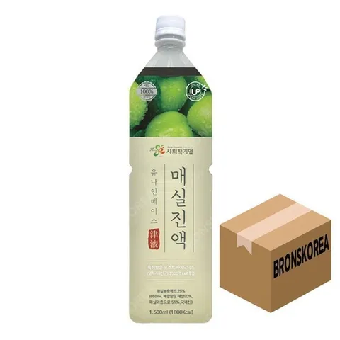 (유나인) 유나인 베이스 매실진액 1.5L X 8개 원액 희석음료 (30648142)