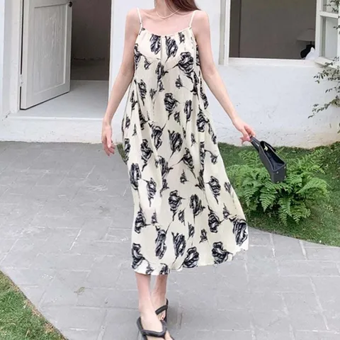 (모노무드) 모노무드 FM_671 여자 민소매 롱 원피스 나시 호캉스 동남아여행