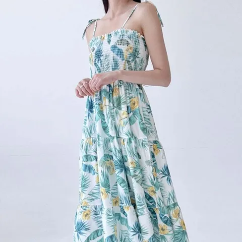 (모노무드) 모노무드 FM_124 동남아 여행 롱원피스 하와이완 꽃무늬