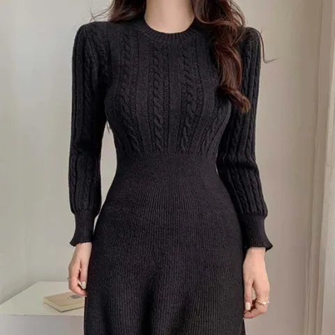 (모노무드) 모노무드 연말 데일리 여자 모임 스타일 룩 블랙 미디