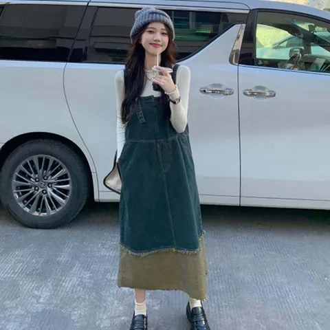 (모노무드) 모노무드 SD_LL-D131 직장인 빅사이즈여성의류 가을 데일리원피스