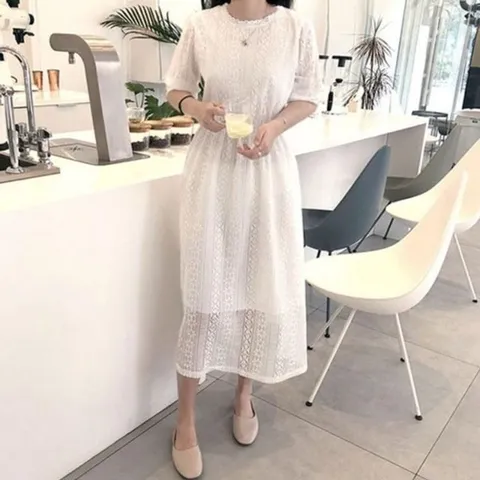 (모노무드) 모노무드 은플레이스 호캉스 해외여행 레이스 원피스 리조트 호텔 셀프웨