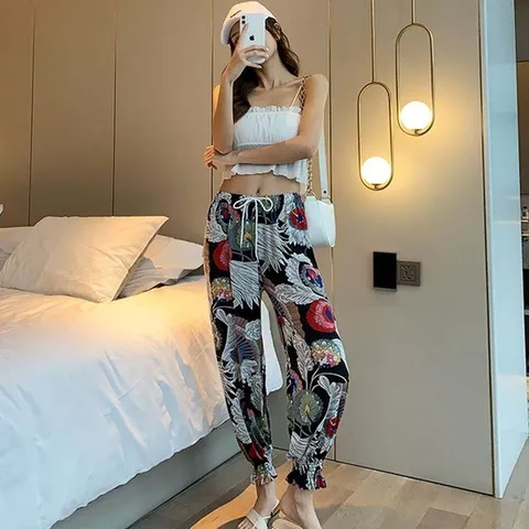 (모노무드) 모노무드 여성 썸머바지 여름 쿨바지 빅사이즈 몸빼 조거 팬츠