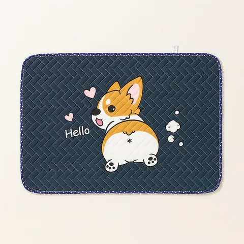 (모든GO) 면 발매트 주방 화장실 욕실 강아지 발판 러그 미끄럼방지 빨아쓰는 다용도매트