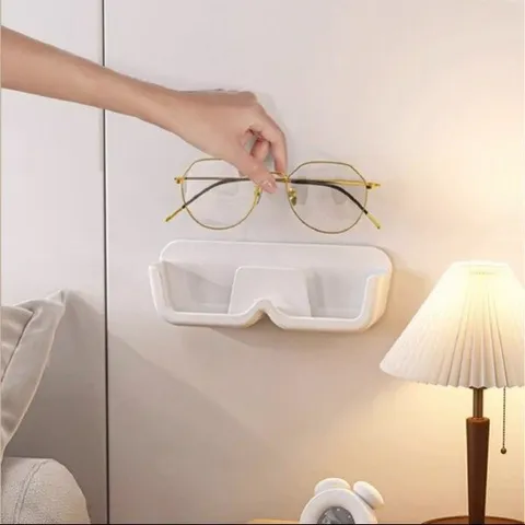 (모노무드) MNO 기회공작소 보이는 곳에 무타공 벽부착 접착식 안경 거치대 정리