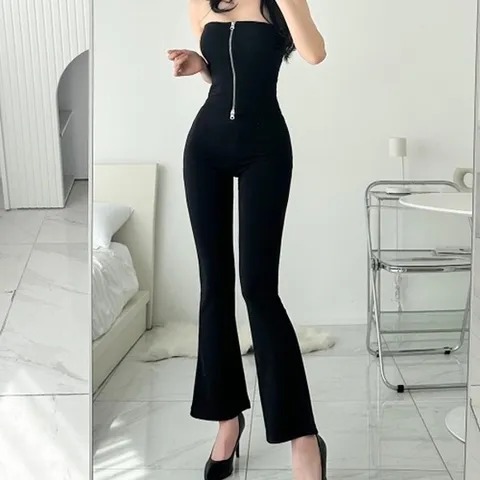 (신상오픈런) |KCP7538|베누세 바지 클럽 스프링 여성 롱다리 홀복 여성스러운 스트레이트_18157022_597559