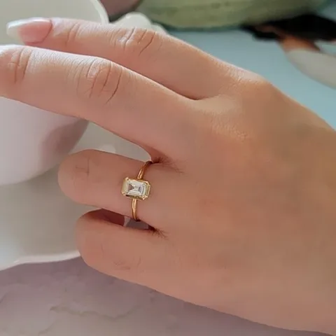 (신상오픈런) |CMA6534|론포브 큐빅 미니멀 스퀘어 링 여성 선물_18158895_597559