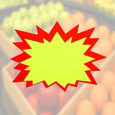 상품안내카드 톱니형 공백 디스플레이 진열 광고싸인