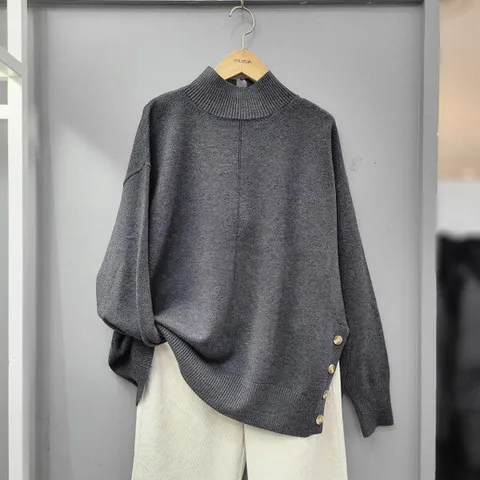 (무자크) 테라트임 루즈핏 반폴라니트 MP1WKP04