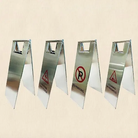 스텐 미니 A자 안내판 실버 NEW 청소중 22 60 29cm