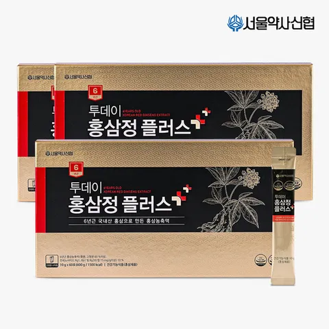 서울약사신협 6년근 투데이 홍삼정 플러스 60포 3세트