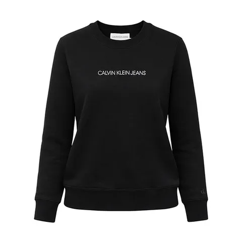 (캘빈클라인 언더웨어) 캘빈클라인 여성 맨투맨 긴팔티 블랙