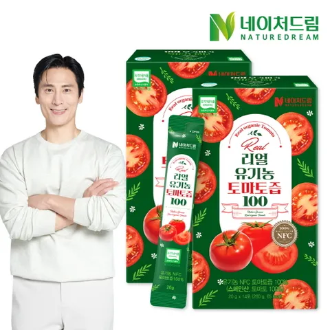 네이처드림 리얼 유기농 토마토즙 100 20g 14포 2박스/NFC착즙 유기농 