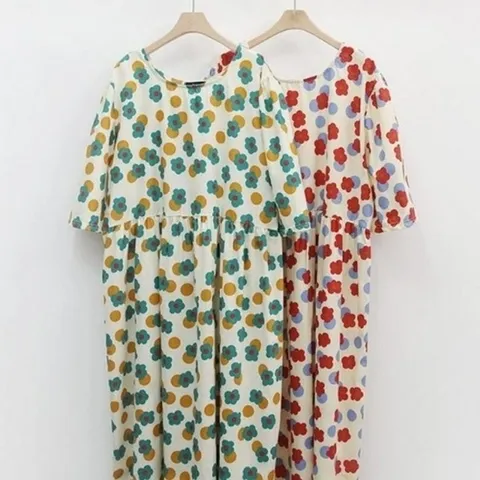 (엄지척) 셔링 원피스 305P395S 빅사이즈미시옷 의류 여성큰옷_19913933_667501