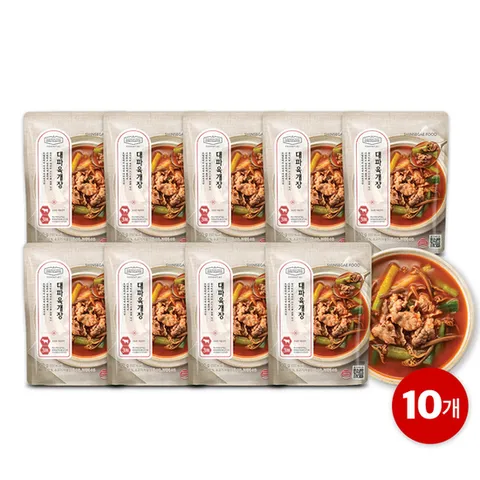 호텔컬렉션 대파육개장10팩/ 총 4.5kg(팩당 450g)