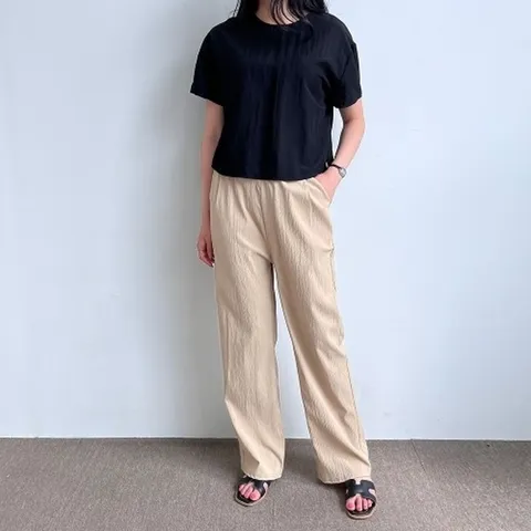 (엄지척) 여성 린넨 데일리 심플 와이드 팬츠 바지_20136532_667501