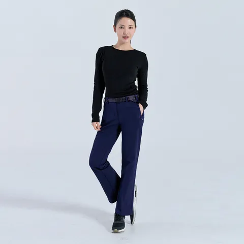 여성 간절기 이중직 스판 일자핏 슬랙스 팬츠 01503W