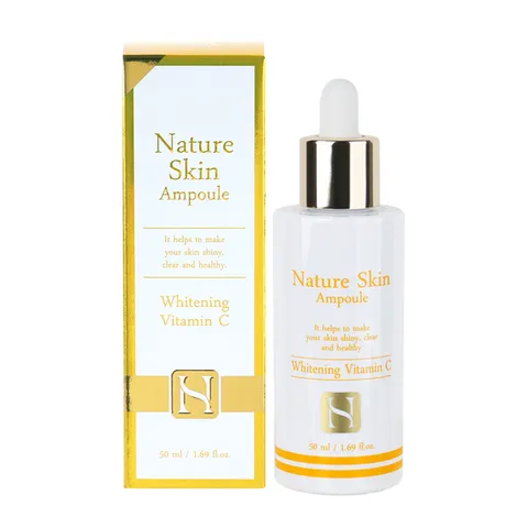 푸드어홀릭 네이처 스킨 앰플 50ml 화이트닝 비타민C /미백기능성 생기세럼 비타민에센스