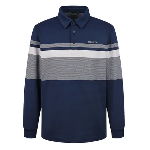 (마운티아) 마운티아 남성 간절기 일상 등산 카라 긴팔 티 스베나티셔츠C1 1MQTSF4006-DB