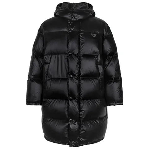 프라다 삼각로고 리나일론 후드 롱 다운 자켓 SGC077 11A9 F0002