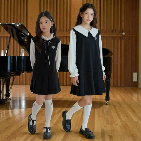 (러브비쥬엔젤) 러브비쥬엔젤 주니어 분또 스판 원피스 봄 콩쿨대회