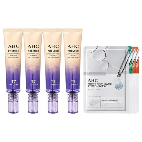 AHC 아이크림 시즌13 라인타이트닝 40ml 4개+마스크팩 4매(랜덤)